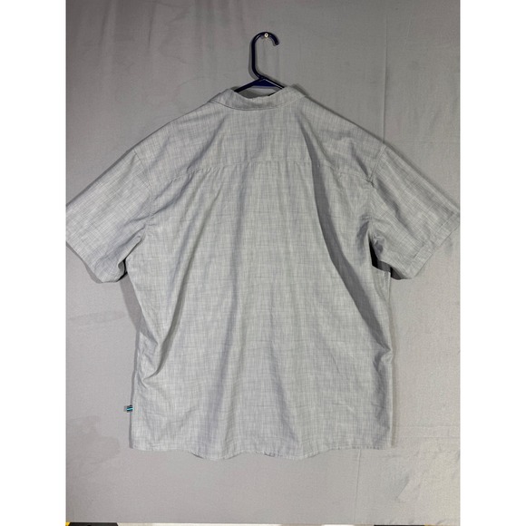 KUHL Mens Button Up Shirt Short Sleeve Gray Plaid Outdoor Adventure Size XXL - Picture 4 of 5